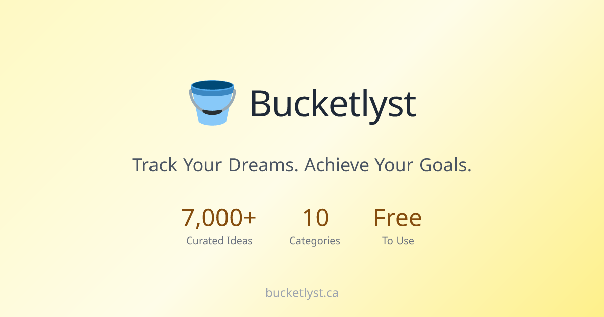 Bucketlyst - Track Your Bucket List